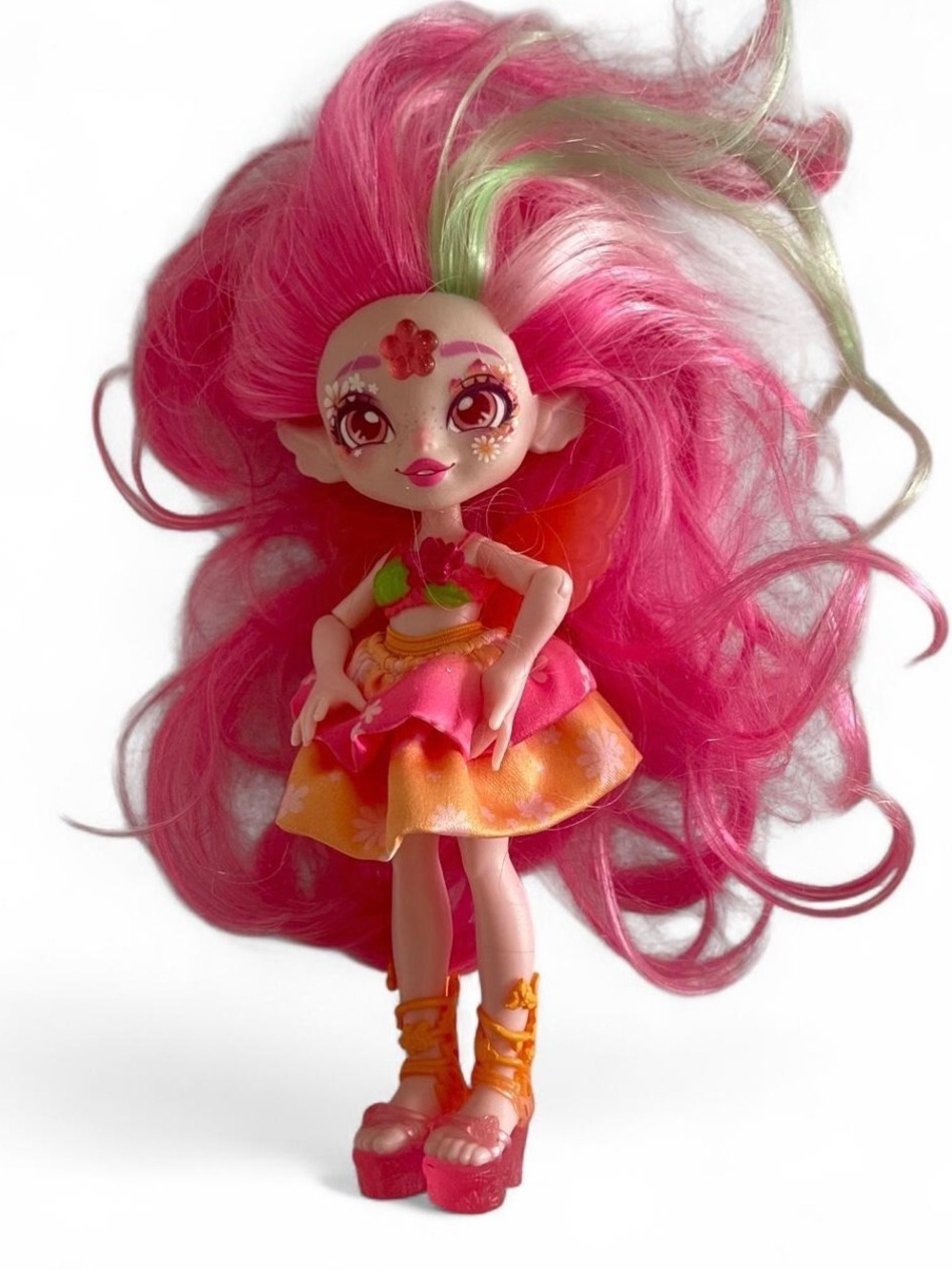 Magic Mixies Pixlings Faye Flower Pixling Doll Pink Hair Moose Toys